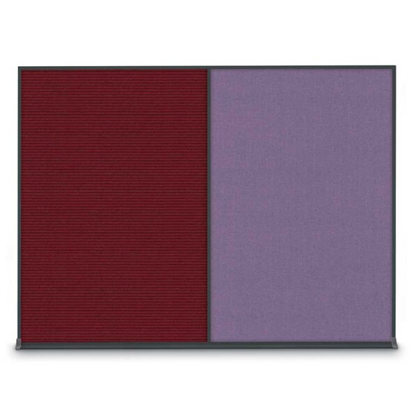 United Visual Products Double Door Radius Plus Corkboard, 48"X, UV8003PLUS-BRONZE-COBACC UV8003PLUS-BRONZE-COBACC - main